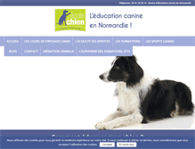 Tablet Screenshot of ecole-du-chien.fr